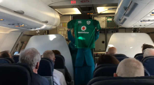 Irish Rugby Football Union (IRFU) Team Safety Jersey Stunt
