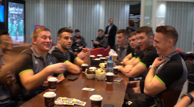 Irish Rugby Football Union (IRFU) Team departure to Paris Feb 2018